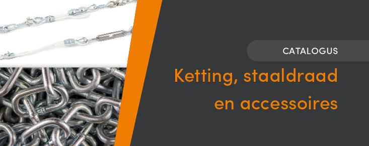 Nouveau catalogue et concept chaîne, fil d'acier et accessoires