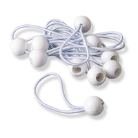 Tendeur élastique avec boule 4 mm – 15 cm – 10 pièces – sandow élastique pour bâches et tentes
