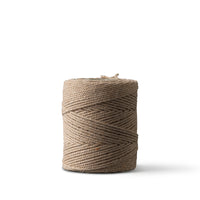 Corde macramé 1 mm – marron – 65 m – coton recyclé double retors