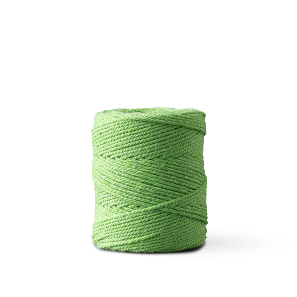Corde macramé 1 mm – vert clair – 65 m – coton recyclé double retors