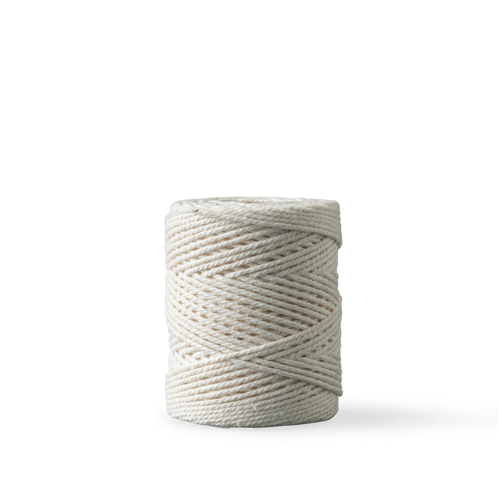 Corde macramé 1mm – écru – 65m – coton recyclé double retors
