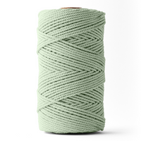 Corde macramé 3mm – eucalyptus – 120m – coton recyclé double retors