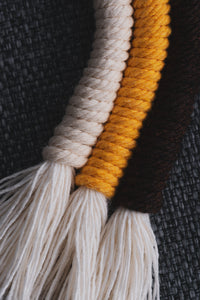 Corde macramé 3 mm – moutarde – 120 m – coton recyclé double retors