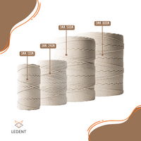 Corde macramé 3 mm – blanc cassé – 800 m – coton recyclé double retors
