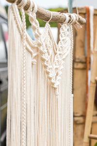 Corde macramé 3 mm – blanc cassé – 800 m – coton recyclé double retors