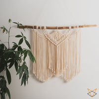 Corde macramé 3 mm – blanc cassé et sable – 2x120 m – coton recyclé double retors