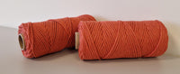 Corde macramé 3 mm – terre cuite – 120 m – coton recyclé double retors