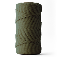 Corde macramé 3mm – forêt – 120m – coton recyclé simple torsion