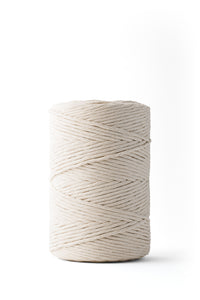 Corde macramé 3mm – écru – 240m – simple torsion coton recyclé