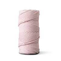 Corde macramé 5 mm – bubblegum – 100 m – coton recyclé double retors