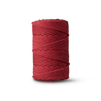 Corde macramé 2 mm – bordeaux – 70 m – coton recyclé double retors