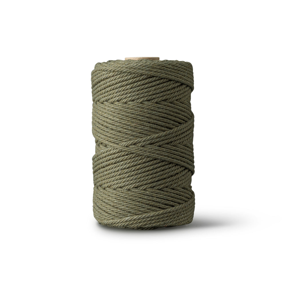 Corde macramé 2 mm – forêt – 70 m – coton recyclé double retors