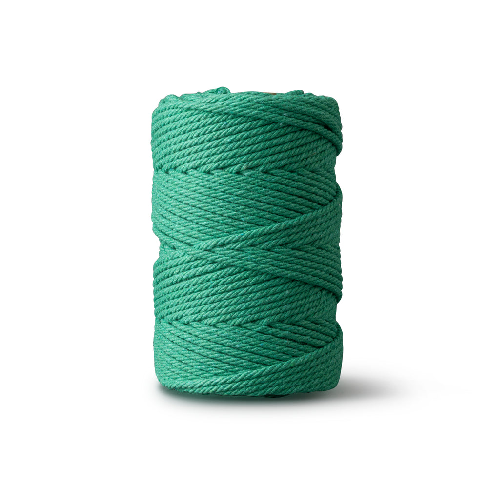 Corde macramé 2 mm – vert moyen – 70 m – coton recyclé double retors