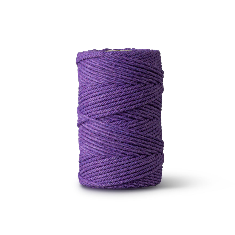 Corde macramé 2 mm – violet – 70 m – coton recyclé double retors