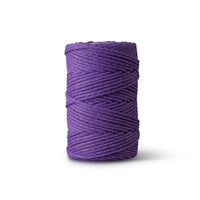 Corde macramé 2 mm – violet – 70 m – coton recyclé double retors