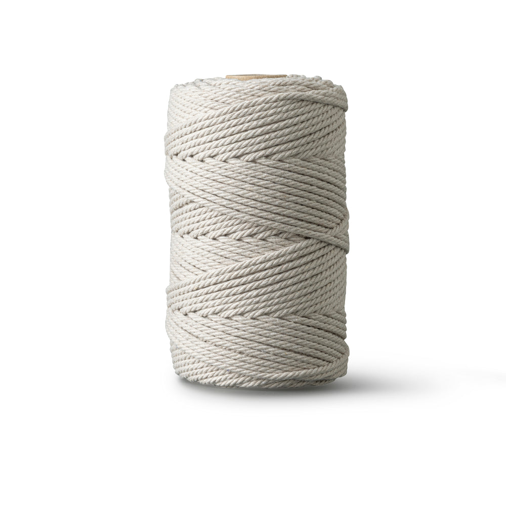 Corde macramé 2 mm – sable – 70 m – coton recyclé double retors