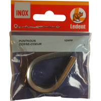 Cosse cœur inox 10mm, pour renforcer l'œil (la boucle) d'un cordage ou d'un câble inox