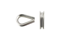 Cosse cœur inox 10mm, pour renforcer l'œil (la boucle) d'un cordage ou d'un câble inox
