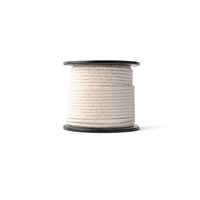 Corde en coton tressé 5 mm – naturel – 50 m – coton naturel recyclé