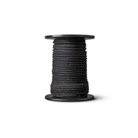 Corde tressée en coton 6 mm – noire – 100 m – coton naturel recyclé