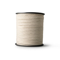 Corde en coton tressé 8 mm – naturel – 100 m – coton naturel recyclé