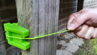 Tendeur de corde en caoutchouc – vert fluo – bloc antidérapant pour corde