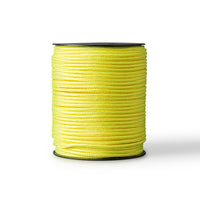 Corde nylon 4 mm – jaune fluo – 100 m – cordon tressé fluorescent