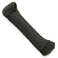 Corde nylon 4 mm – noire – 20 m – cordon polyamide tressé