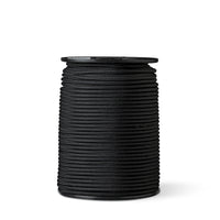 Corde nylon 6 mm – noire – 100 m – cordon polyamide tressé