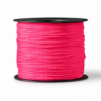 Ficelle de maçon 1,5 mm - 200 m - rose fluo - résistant aux intempéries et durable cordeau de maçonnerie