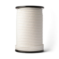 Corde nylon 10 mm – blanche – 100 m – cordon polyamide tressé
