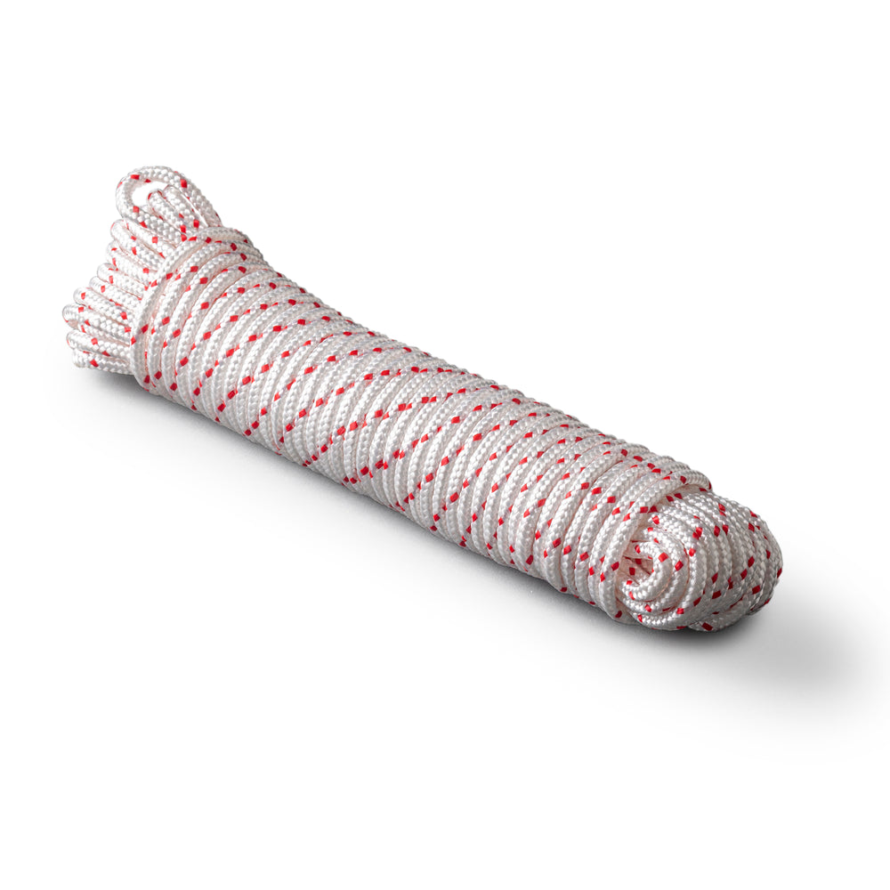 Corde en polyester 6mm - 20m - tressée résistante à l'humidité, aux UV et à la chaleur