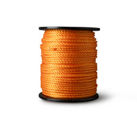 Corde torsadée en polypropylène 8 mm – 220 mètres – orange – sur bobine