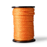 Corde torsadée en polypropylène 10 mm – 50 mètres – orange – sur bobine