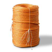 Corde torsadée en polypropylène 14 mm – 220 mètres – orange – en rouleau