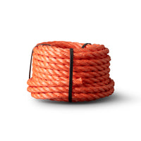 Corde torsadée en polypropylène 16 mm – 20 mètres – orange – sur mini rouleau