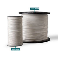 Corde en polypropylène 4mm – 100m – blanche – corde tressée légère polyvalente