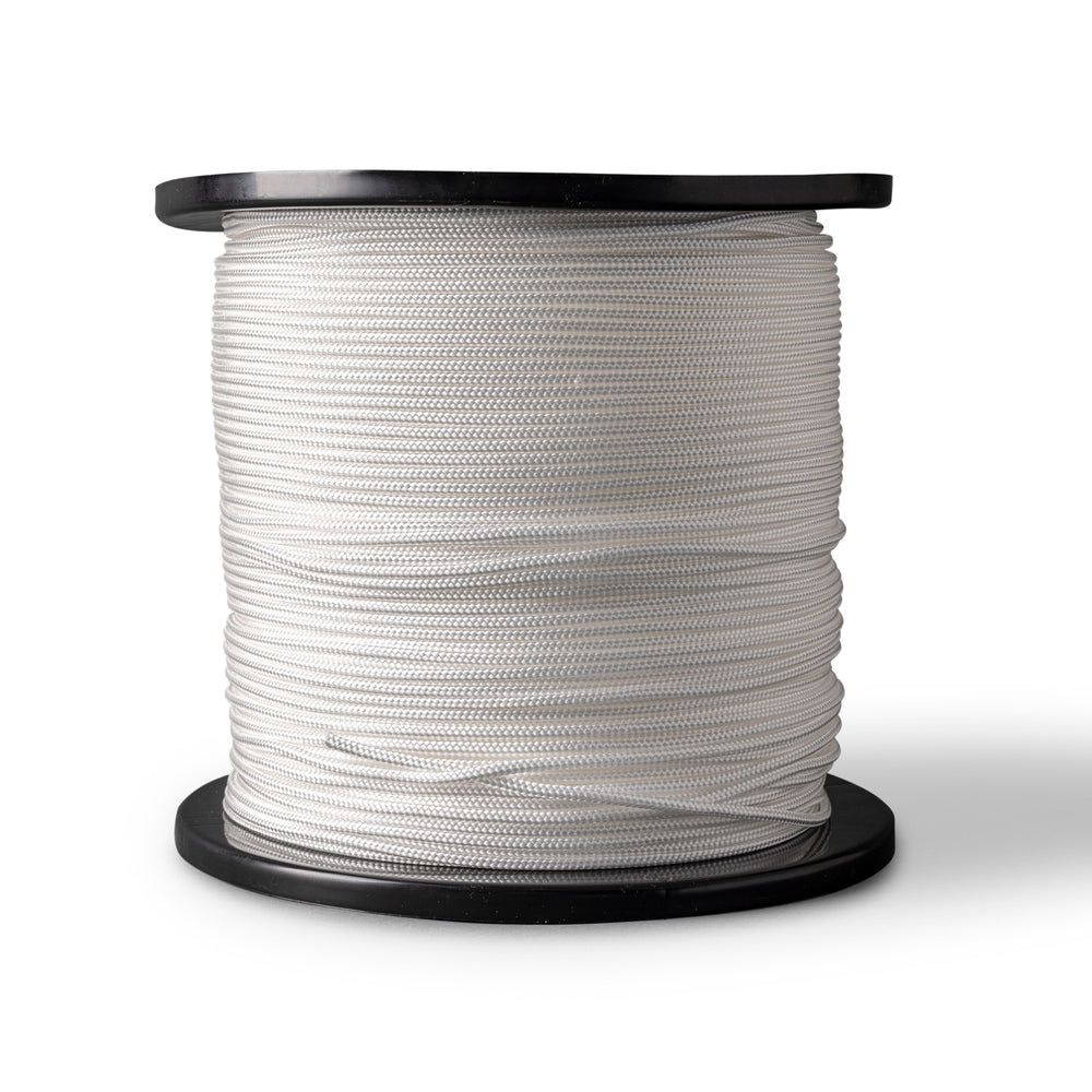 Corde en polypropylène 4mm - 1.000m - blanche - Corde tressée légère polyvalente - idéale tire-câble