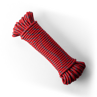 Corde en polypropylène 6 mm – 20 m – couleurs mélangées – corde tressée légère polyvalente