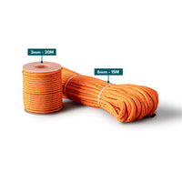 Corde réfléchissante en polyester 6mm – 15m – corde de tente et corde de camping fluo très visible