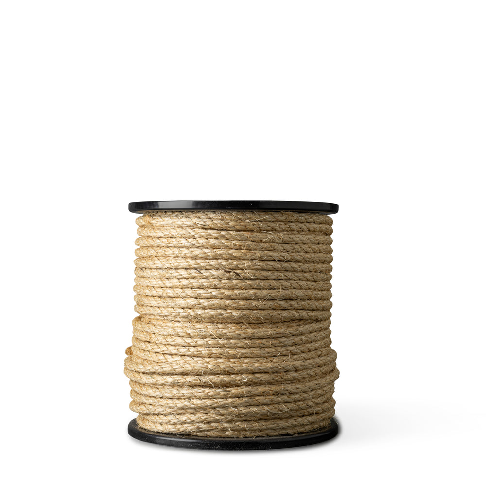 Corde en sisal 6 mm – 200 m – torsadée naturellement – pour chats, animaux et décoration