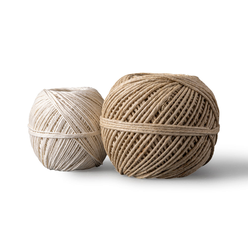Ficelle de lin 1,5 mm – 65 m – ficelle d'emballage naturelle pour le jardin et le bricolage