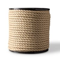 Corde en chanvre synthétique 16 mm – 100 m – pour balançoires, jardin et décoration – aspect naturel