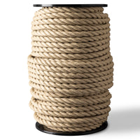 Corde en chanvre synthétique 20 mm – 100 m – pour balançoires, jardin et décoration – aspect naturel