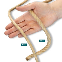 Diktefoto gedraaid synthetisch vlastouw 8mm of 10mm